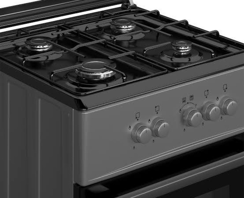 Maxi 50×50 Standing Gas Cooker – 4-Burner / 3+1 Variant with Oven & Grill | Compact Steel Body | Energy-Efficient Cooking System