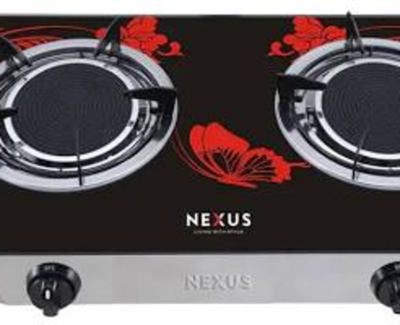 Nexus 2-Burner Table-Top Gas Stove – NX-205BB | High-Efficiency Stainless Steel Gas Cooker for Home & Commercial Use