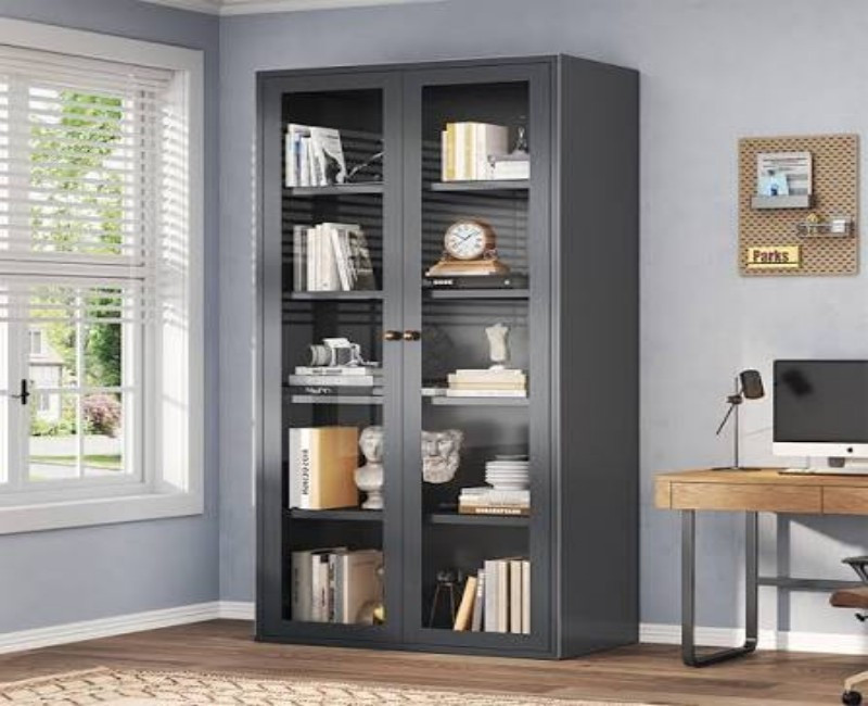 Hybrid Wood–Metal–Glass TV Stand & Multi-Purpose Shelf – Modern Industrial-Style Media Console for Home & Office