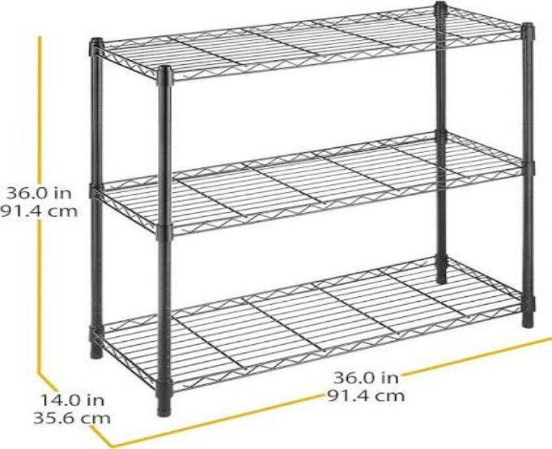 Whitmor Supreme Wire Shelving Unit – Heavy-Duty Adjustable Wire Rack for Home, Office & Commercial Storage