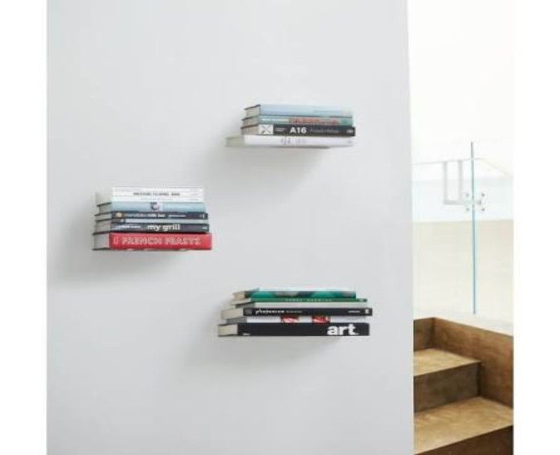 Umbra Conceal Floating Shelf – Invisible Suspended Wall Shelf for Books & Décor | Heavy-Duty, Space-Saving Modern Wall Storage
