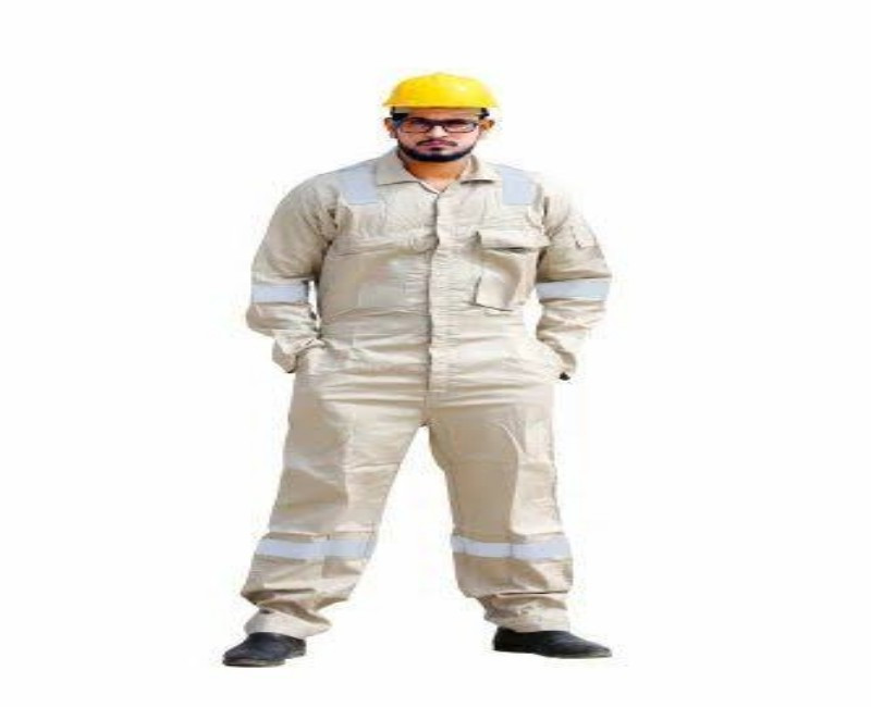 Proban-Treated 100% Cotton Flame-Resistant (FR) Industrial Safety Coveralls – Heat & Fire Protective Workwear coverall (Safety tools)