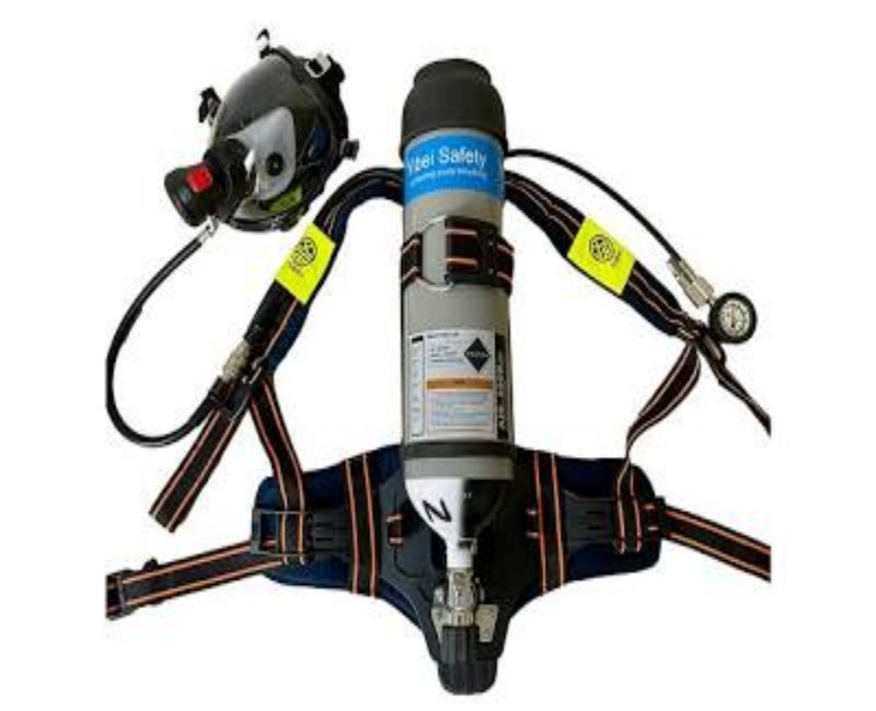 Professional Self-Contained Breathing Apparatus (SCBA) | High-Capacity 6.8L Carbon Fiber Cylinder | Firefighting & Industrial Respiratory Protection (Safety tools)