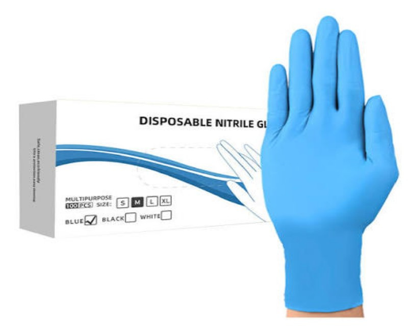 Premium Disposable Nitrile Gloves – Powder-Free, Industrial & Medical Grade, Protective Handwear (100 pcs)