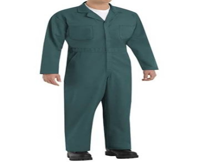 Red Kap FR + WP Coverall – Fire Resistant & Waterproof Treated Cotton Dark Green Workwear (Safety tools)