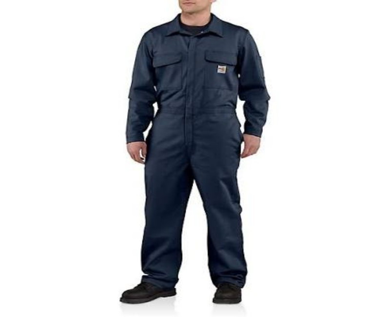 Portwest S452 Storm Coverall – Waterproof Polyester Workwear, Blue, Hooded with Front Zipper (Safety tools)