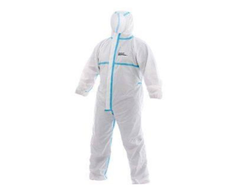Bulwark Industrial Waterproof Coverall – Polyester, White, Water-Resistant Seams (Safety tools)