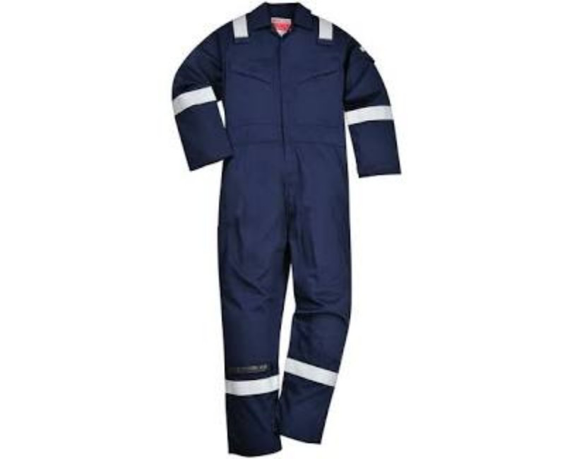Portwest Ocean WP Waterproof Coverall – PVC-Coated Polyester, Fully Seam-Sealed, Hooded Industrial Rainwear, Navy (Safety tools)