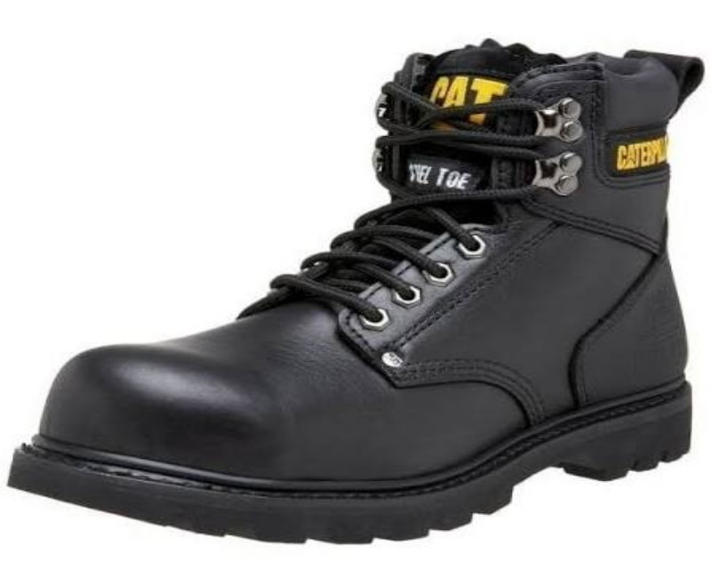 Caterpillar Second Shift Steel Toe Work Boot – Durable Leather, Slip-Resistant Outsole, Industrial-Grade Safety Footwear(black)