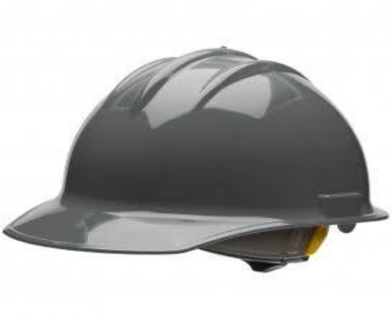 Bullard C30 Classic Hard Hat – Durable HDPE Safety Helmet with 4-Point Suspension & Cotton Brow Pad( grey)