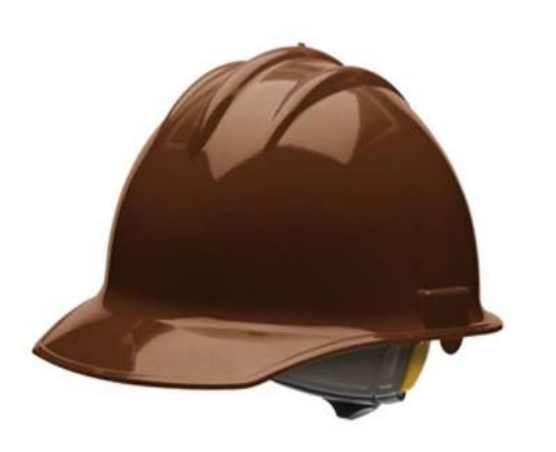 Bullard C30 Classic Hard Hat – Durable HDPE Safety Helmet with 4-Point Suspension & Cotton Brow Pad( brown)