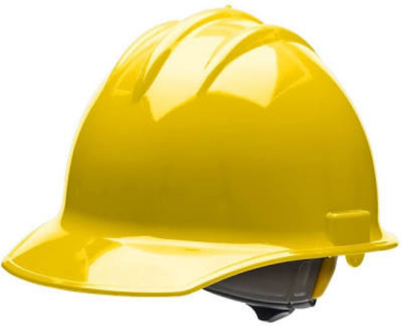 Bullard C30 Classic Hard Hat – Durable HDPE Safety Helmet with 4-Point Suspension & Cotton Brow Pad(yellow)