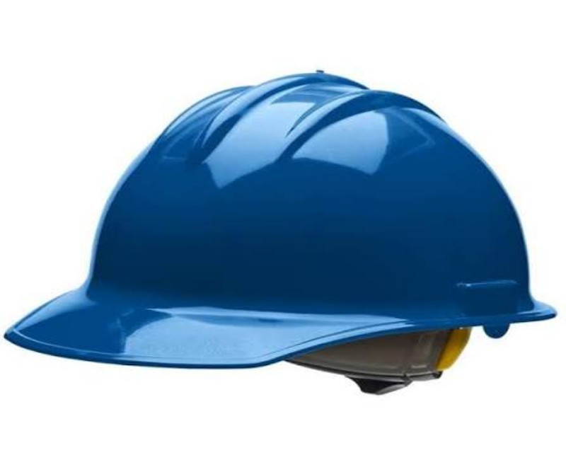 Bullard C30 Classic Hard Hat – Durable HDPE Safety Helmet with 4-Point Suspension & Cotton Brow Pad(blue)